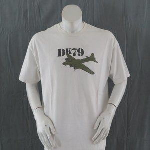 Vintage Da Kine Shirt - DK 79 Bomber Plane Graphic - Men's Extra Large